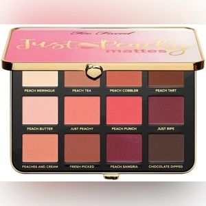 Too Faced Just Peachy Mattes Eyeshadow Palette - Brand New No Box